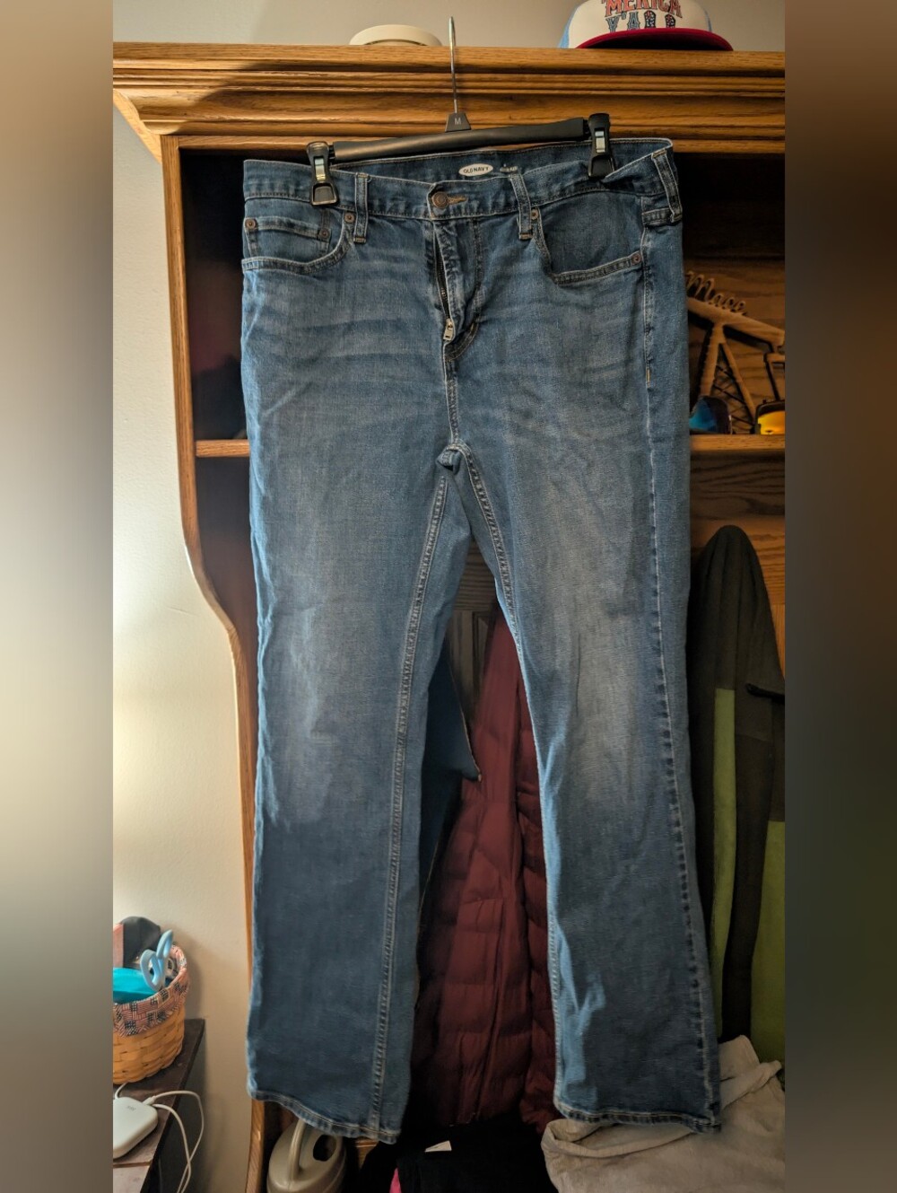 Old Navy Men's Blue Straight-Leg Jeans 34x32